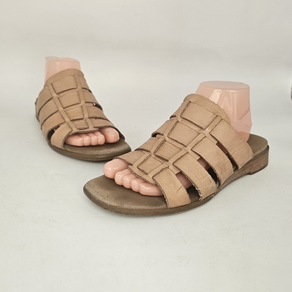 Munro Carrera Gladiator Sandal Tan Calf Leather Women’s Size 9.5 Wide - Picture 12 of 12